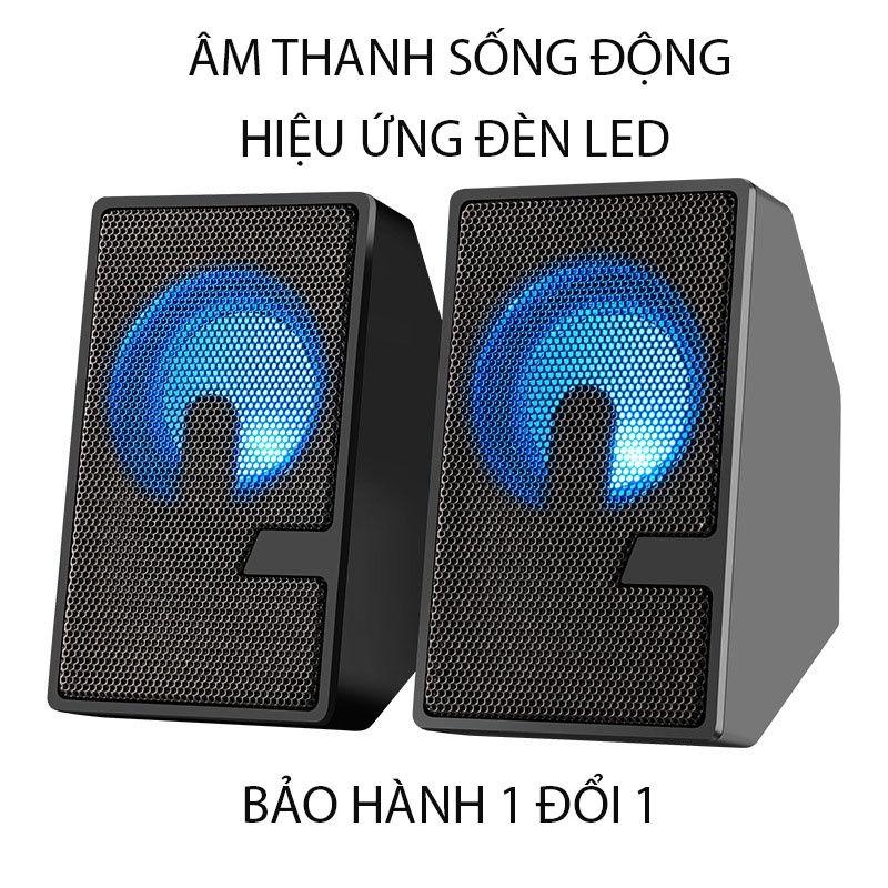 Loa máy tính - Loa vi tính D7 ♦FREE SHIP♦Super Bass hiển thị đèn LED cao cấp
