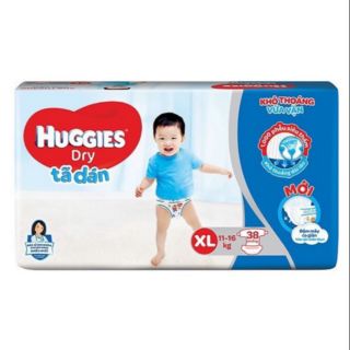 Tã dán huggies xl 38 miếng - tã dán huggies cho bé