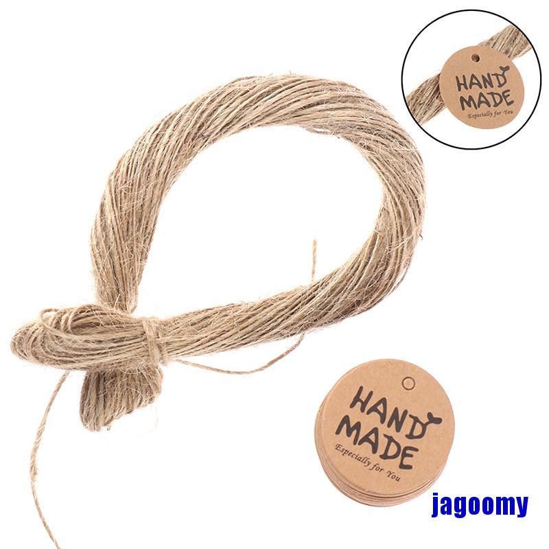 100 Tag Giấy Hình Trái Tim