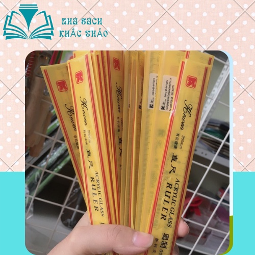 Thước kẻ 20cm, 30cm kewen loại đẹp có khấc