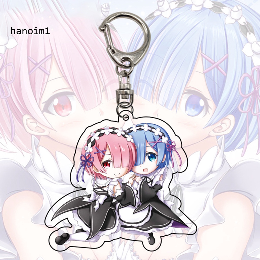 Móc khóa hình nhân vật hoạt hình Rem đáng yêu thời trang