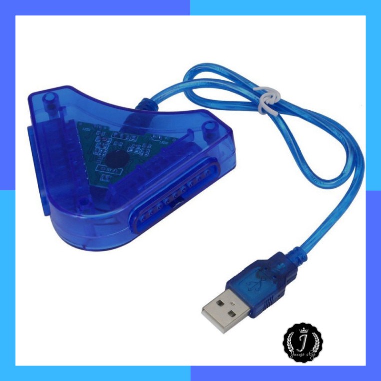 Dây cáp chuyển đổi 2 cổng USB cho tay cầm chơi game PS1 PS2 MG12