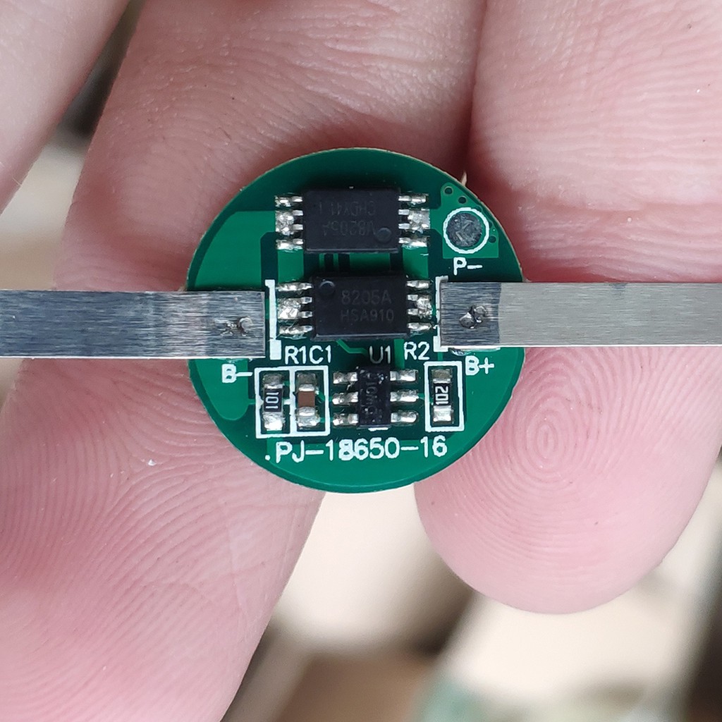 KPGR Mạch 1S 3.7V 5A BW tròn bảo vệ pin Li-ion 3.7V