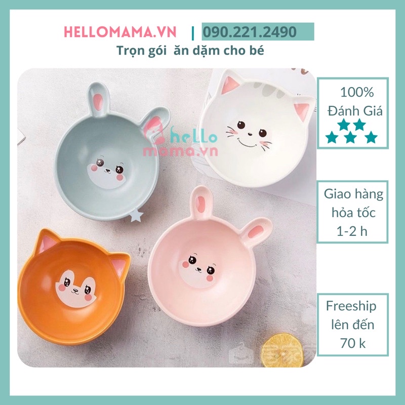 Chén sứ  ăn dặm size lớn( dùng đựng cháo , cơm  cho bé , kích thước cỡ chén đựng cơm trở lên) đủ kiểu