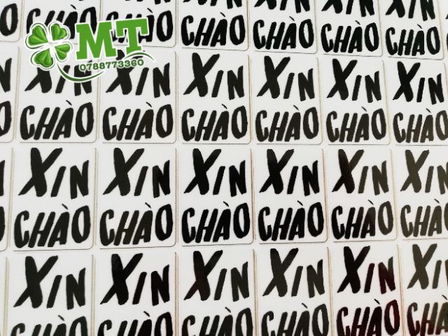 Tem I Love You in sẵn 3x2cm 100 tem