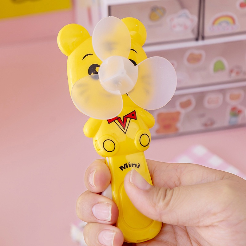 Quạt Cầm Tay mini Hình Hoạt Hình Dễ Thương Có Thể Gấp Gọn YKD