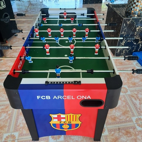 Bàn Bi Lắc Bóng Đá Cỡ Lớn 1,2m, Banh Bàn Foosball Mini Real Barca 1m2 Thi Đấu Cho Gia Đình, Văn Phòng, Kinh Doanh Hanana