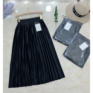 Chân váy xếp ly dáng dài