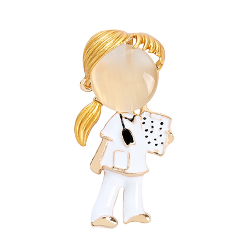 Ghim Cài Áo Hình Ống Nghe Bác Sĩ Sáng Tạo Cho Nam Và Nữ