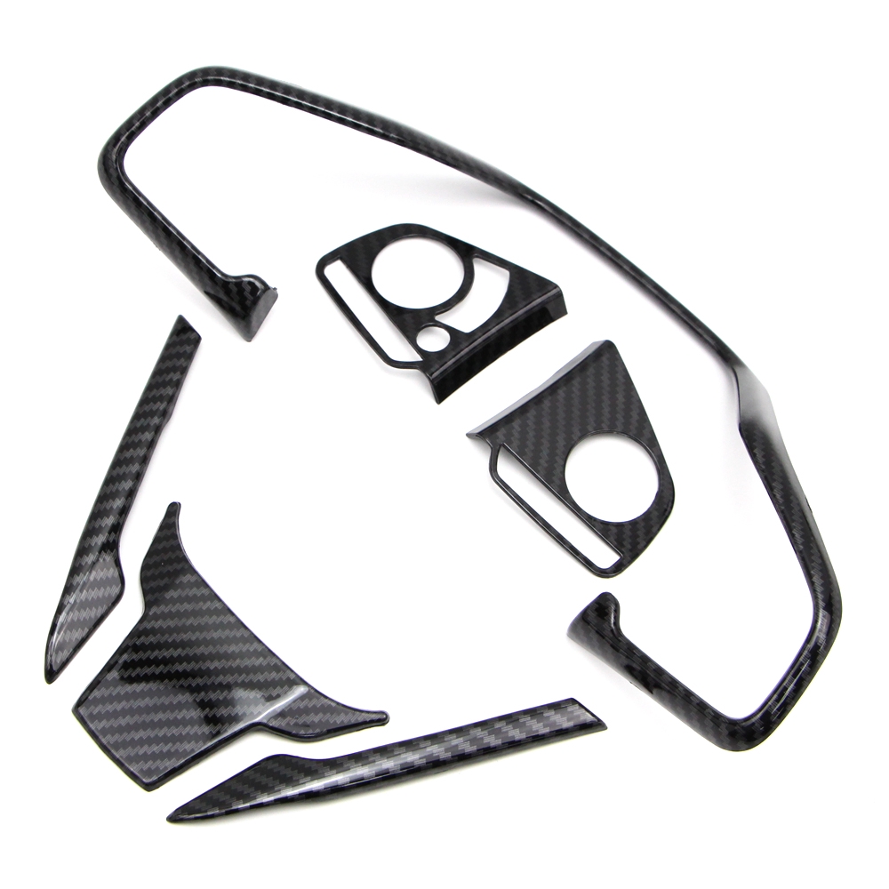 Ốp Bọc Viền Vô Lăng Bằng Sợi Carbon Độc Đáo Cho Xe Honda Civic 2016 2017 2018 2019