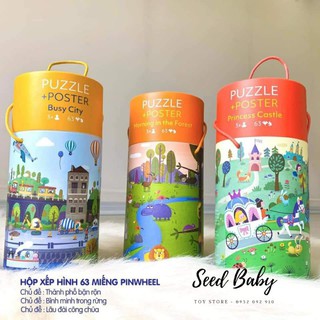 Bộ xếp hình 63 chi tiết Pinwheel - SEED BABY