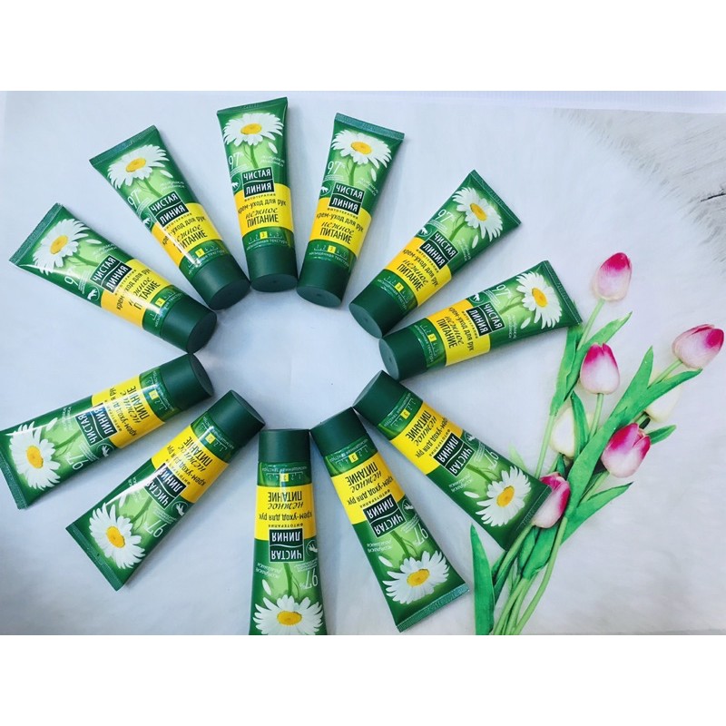 Kem dưỡng da tay Pure Line mầm lúa mì ,kem dưỡng hoa cúc 75 ml