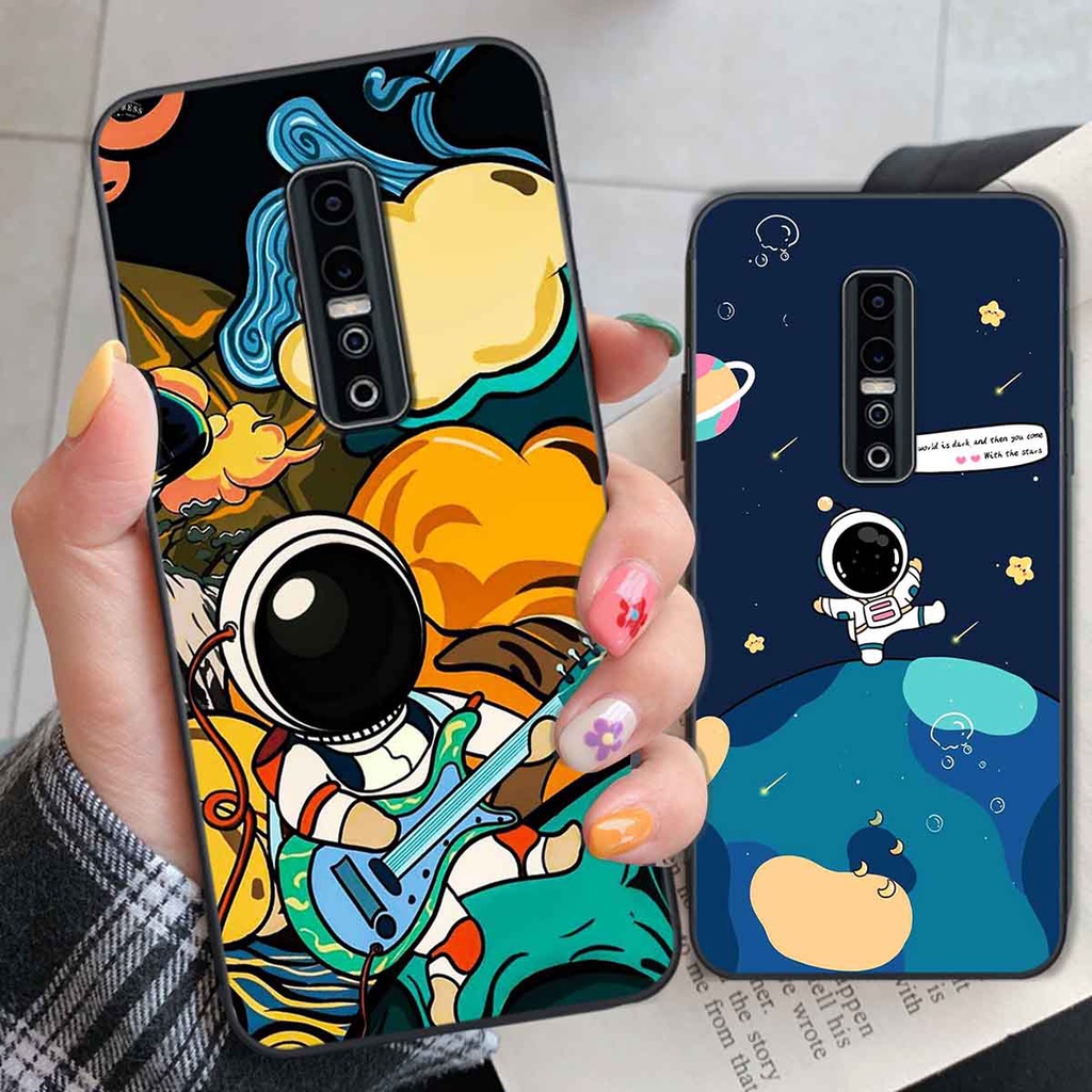 Ốp Vivo V17 Pro in hình vũ trụ, phi hành gia bầu trời cute dễ thương