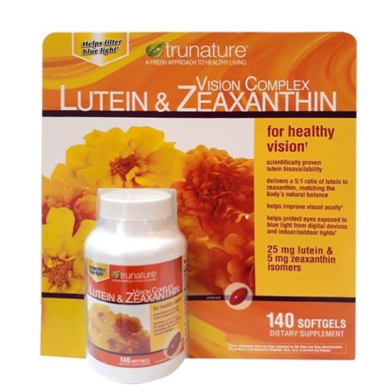 🧡 Viên uống Bổ Mắt Trunature Vision Complex Lutein & Zeaxanthin 140 viên của Mỹ🧡