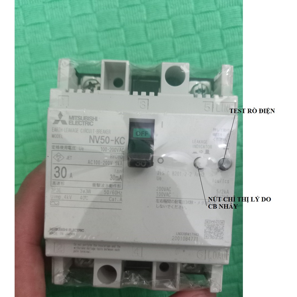 CB Chống Giật Nhật Bản 1 Pha 30A