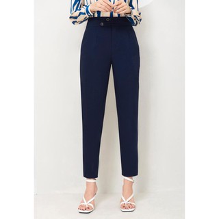 Quần Công Sở Thiết Kế VNXK Cao Cấp QD23 - Quần Tây Nữ Dạng Baggy Mango Ý Phối Đai Sang Trọng - TINI Shop