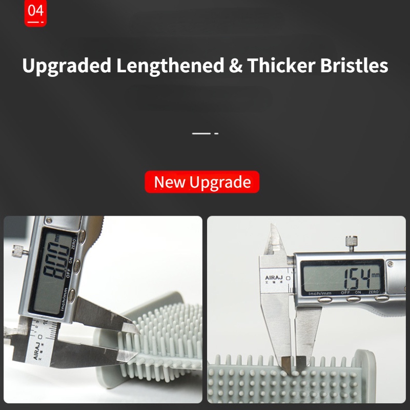 Bộ Bàn Chải Chà Toilet Cán Dài Bằng Cao Su Silicon Mềm Có Đế Gắn Tường / Sàn Nhà