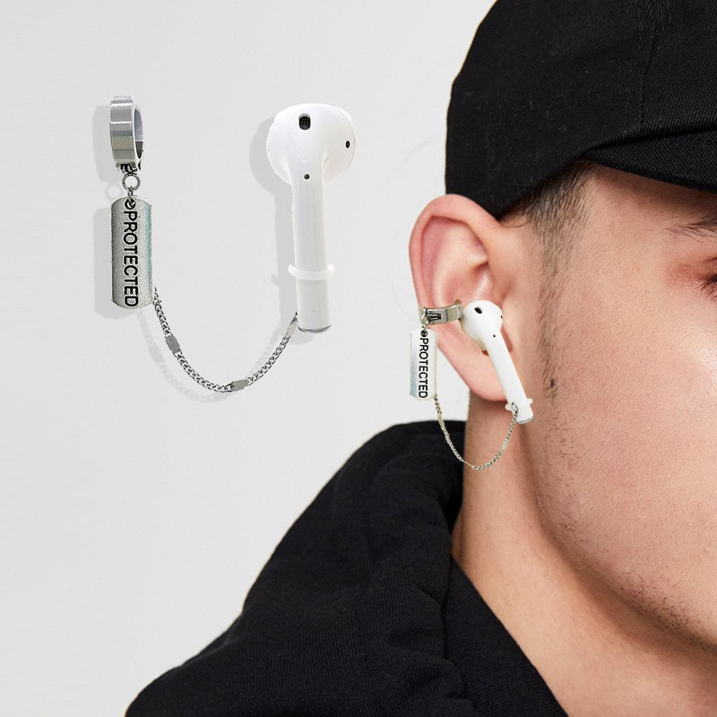 Khuyên tai trang sức chống rơi tai nghe không dây airpods thời trang unisex