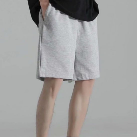 Quần Short Thể Thao Ống Rộng Màu Trơn Thời Trang Hàn Quốc Cho Nam Nữ