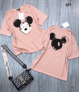 Áo dáng thụng micky in hai mặt siêu hót
