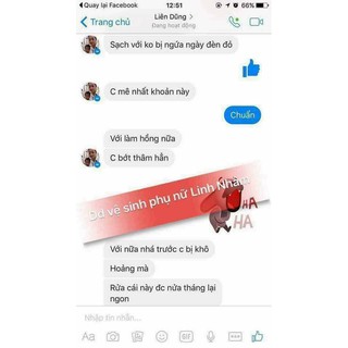 DUNG DỊCH VỆ SINH PHỤ NỮ LINH NHÂM.