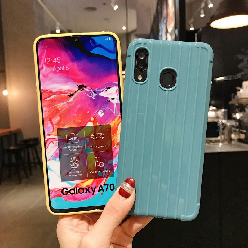 Ốp điện thoại mềm họa tiết sọc nổi chống nứt vỡ cho Samsung Galaxy A51 A71 A11 M11 M31 M30S A50S A30S A20S A10S A50 A30 A70 A20 A10 A7 2018  | BigBuy360 - bigbuy360.vn
