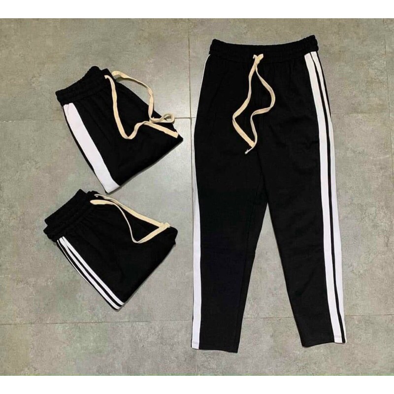 Quần Jogger Nam/ Quần Thể Thao Nam Dáng Dài 1 Sọc, 2 Sọc, 3 Sọc Full Size Màu Đen | BigBuy360 - bigbuy360.vn