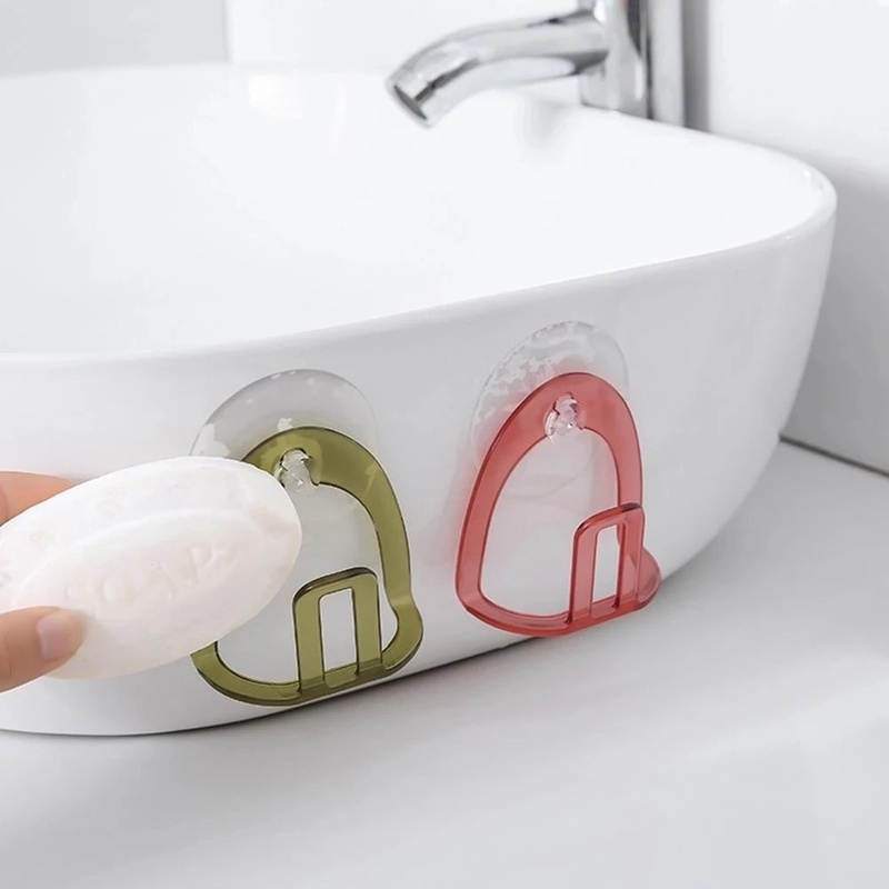 Giá đỡ xà phòng gắn tường có giác hút tiện dụng cho nhà bếp/ nhà tắm