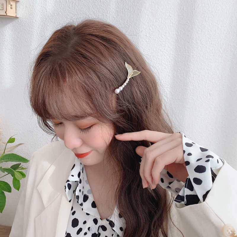 Kẹp Tóc Đính Ngọc Trai Thời Trang Hàn Quốc