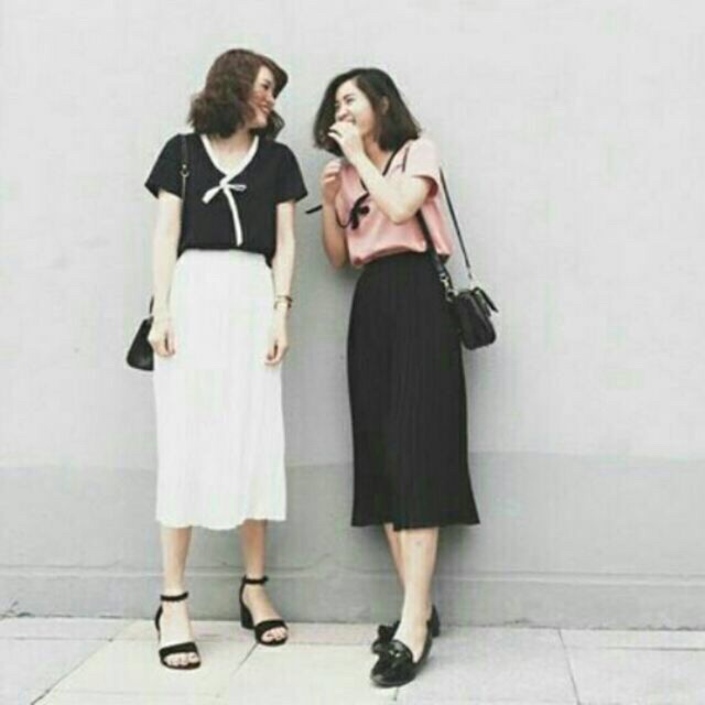 💥Sale Sốc 💥Chân Váy Midi Voan Dập Ly Nhiều Màu Lựa Chọn | BigBuy360 - bigbuy360.vn