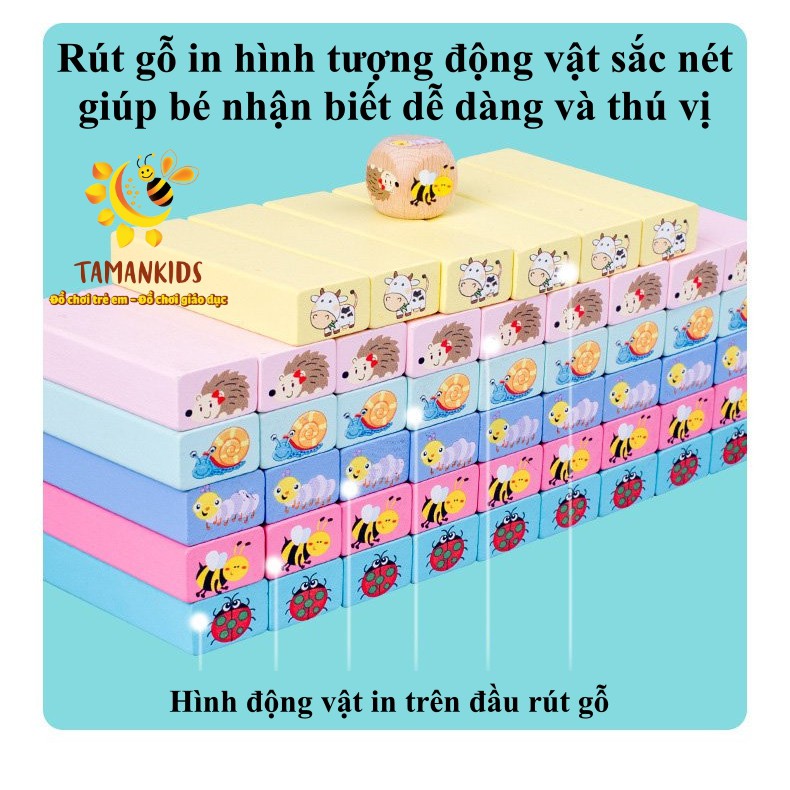 Đồ Chơi Rút Gỗ Nhiều Màu Loại To Đồ Chơi Rút Gỗ Cho Bé Hình Con Vật 51 Thanh Giúp Phát Triển Trí Tuệ Và Sự Khéo Léo