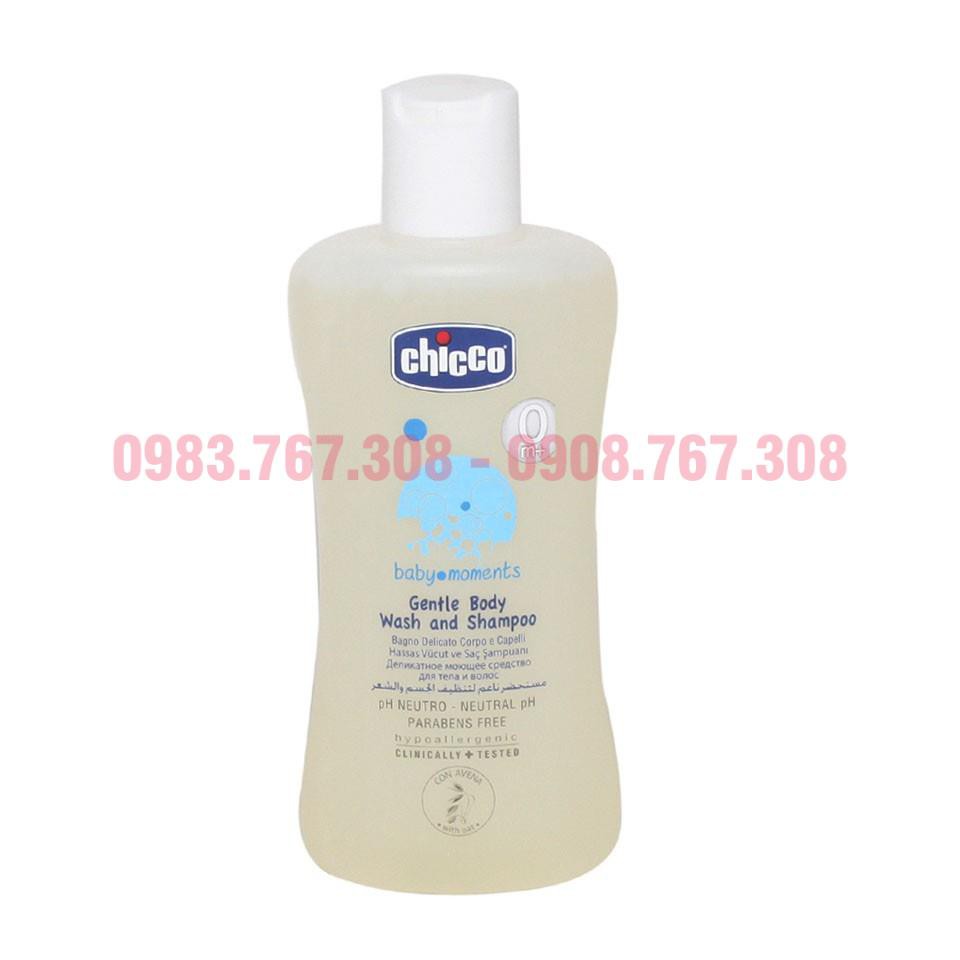 Sữa Tắm Gội Toàn Thân Chicco Cho Bé Từ Sơ Sinh Chiết Xuất Từ Yến Mạch (0m+) - 8059147053204