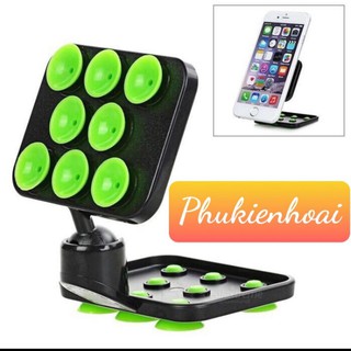 Giá Đỡ - Đế Hít , hút chân không Điện Thoại 2 Mặt Xoay 360 Độ - Hít Mọi Mặt Phẳng, đồng hồ xe máy , now, grab,be,