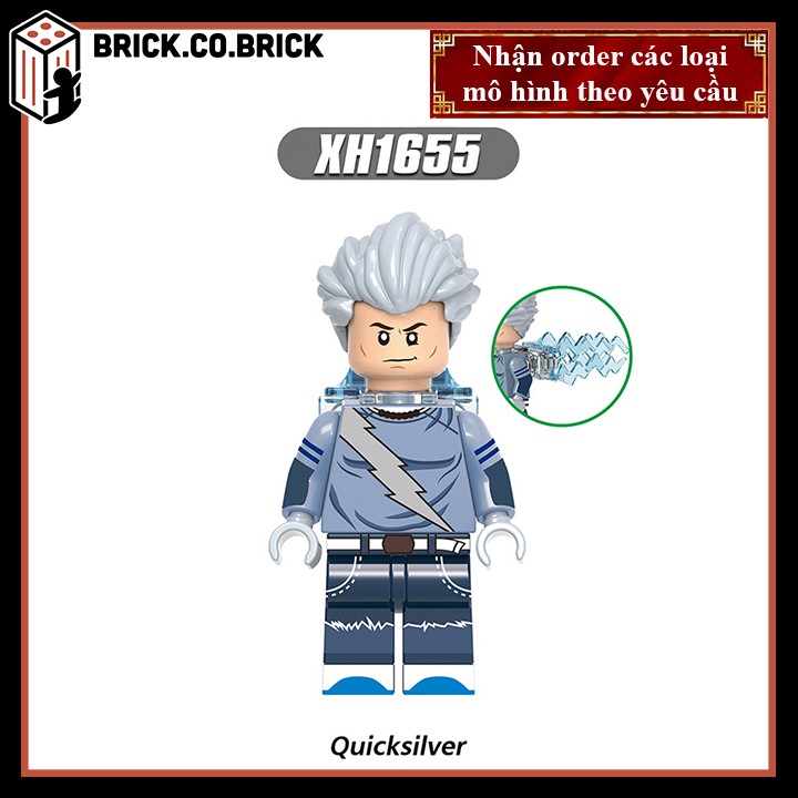 Đồ chơi Non Lego Super Hero- Siêu anh hùng MCU Comic mô hình nhân vật Vision, Quicksilver, Spectrum, Speed, Wiccan X0306