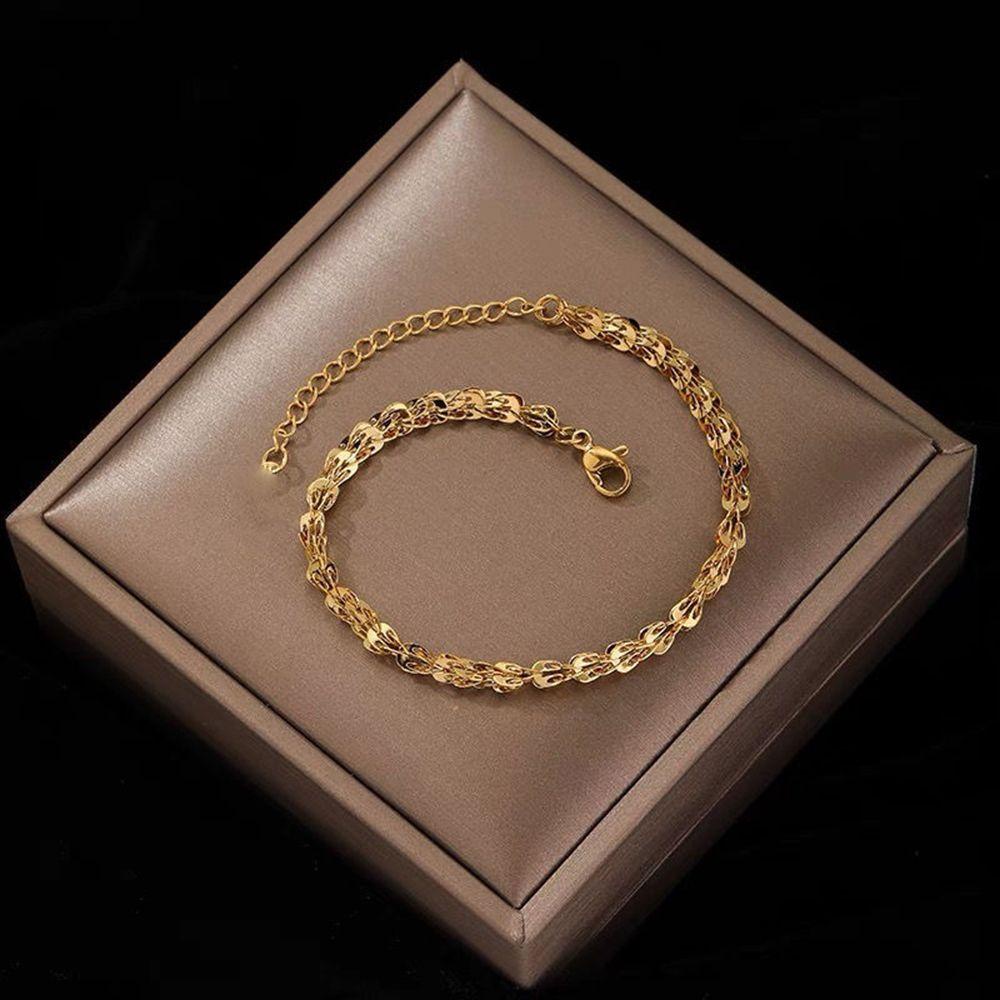 Vòng Tay VANES1 Chất Liệu Thép Titan Phong Cách Retro Thời Trang Cho Nữ