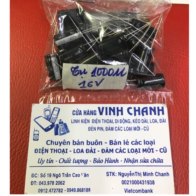 10 Con tụ 1000M 16V