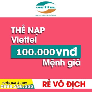 Thẻ cào Viettel 100k