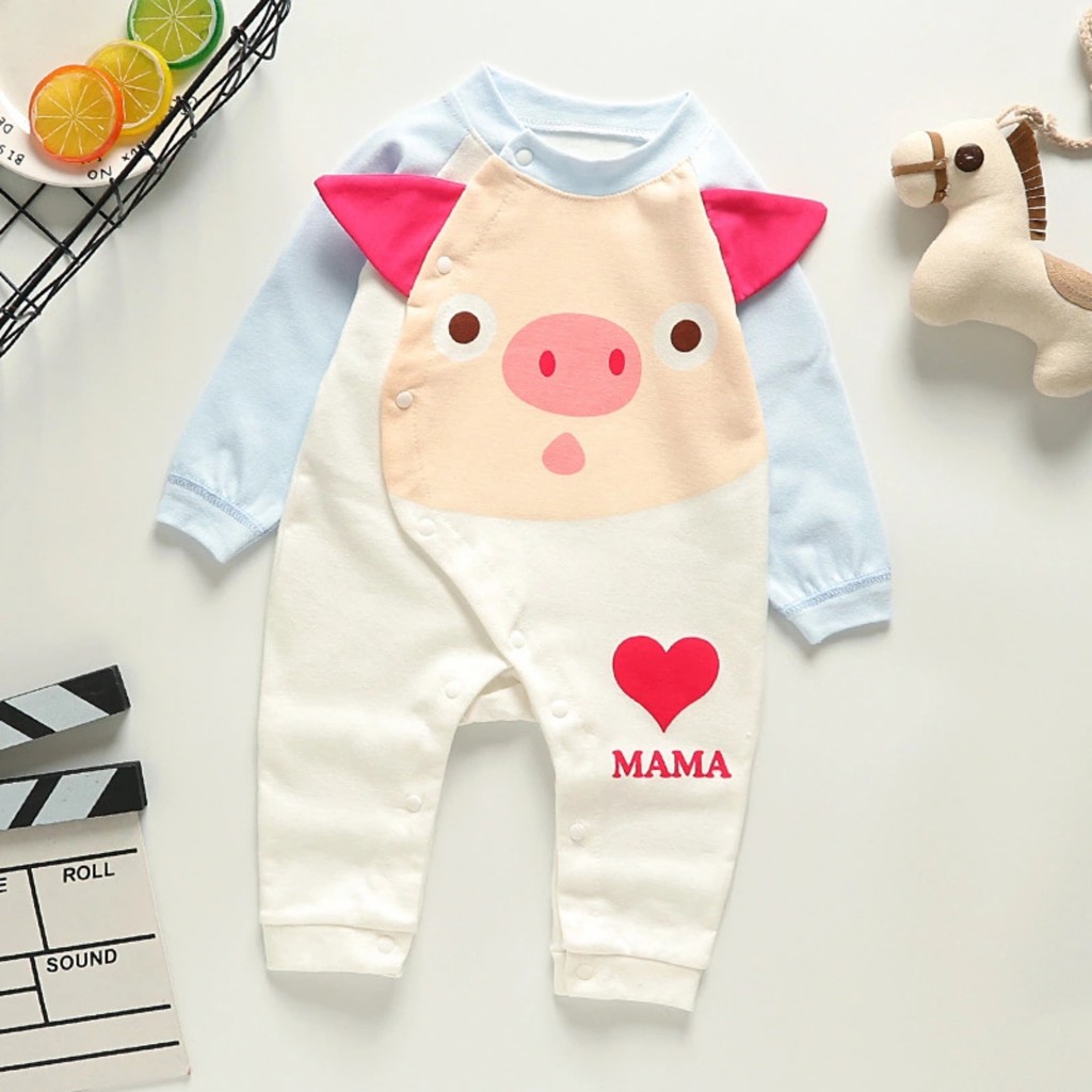 Body dài liền thân, bodysuit dài tay cotton cho bé trai và bé gái sơ sinh từ 3-13kg, hàng đẹp xuất Hàn-BD38