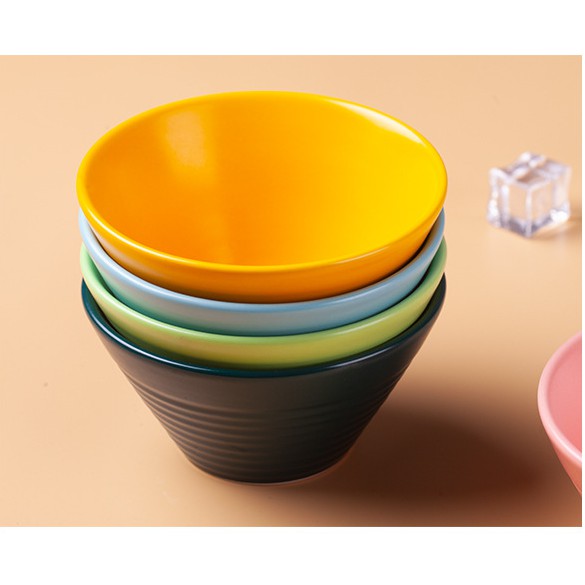 Bát cơm loe sứ 11cm màu pastel phong cách Bắc Âu đựng chè, cháo, soup - Sứ cao cấp không chì