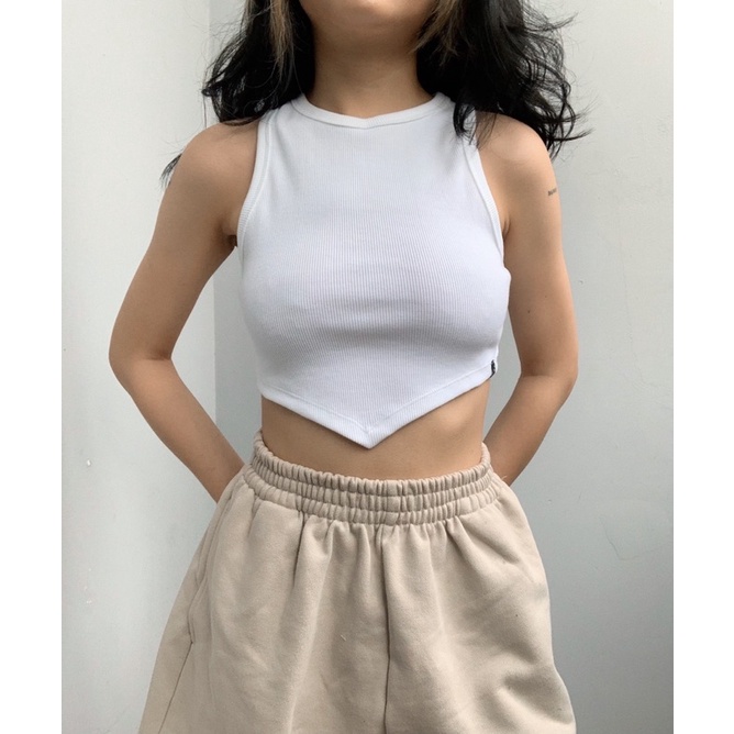 SP001113 Áo Tank Top Reels Trắng- Tiệm Mềm Croptop