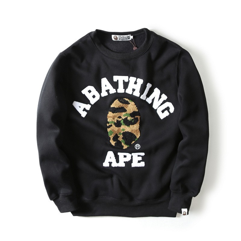 BAPE Men Hoodies Thụy Sĩ Áo khoác Hoàng tử Áo len Vòng nguyệt quế