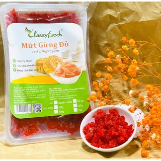 Mứt gừng đỏ dạng sợi thái sắn hãng Clasyfoods làm bánh trung thu (500gr)