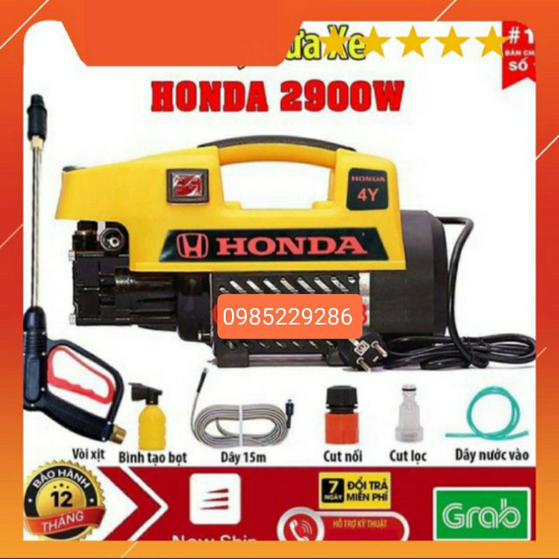 Máy rửa xe HONDA Nhật Bản-máy rửa xe máy bảo hành 12 tháng