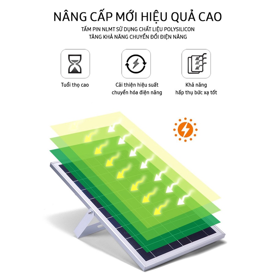 Đèn Pha Năng Lượng Mặt Trời Kitawa 300W DP1300; Bảo Hành 2 Năm; Chống Nước IP67