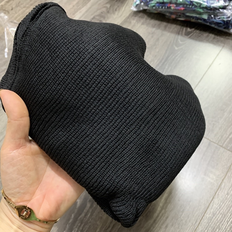 Áo khoác len cardigan nữ mỏng kiểu blackpink tay cánh dơi dáng croptop