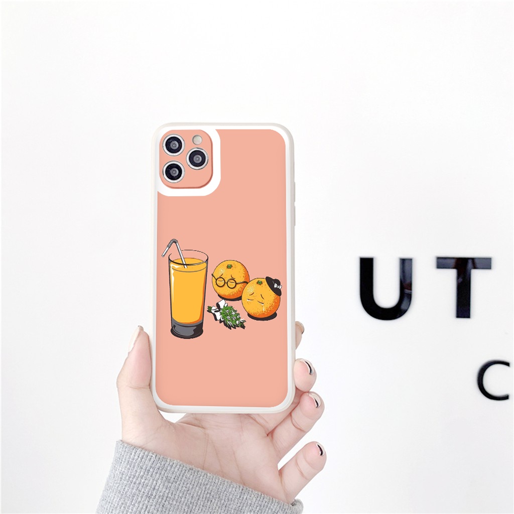 Ốp lưng iphone cạnh vuông lỗ camera mặt cam 6/6splus/7/7plus/8/8plus/x/xr/xs/11/12/13/pro/max/plus/promax tr1086