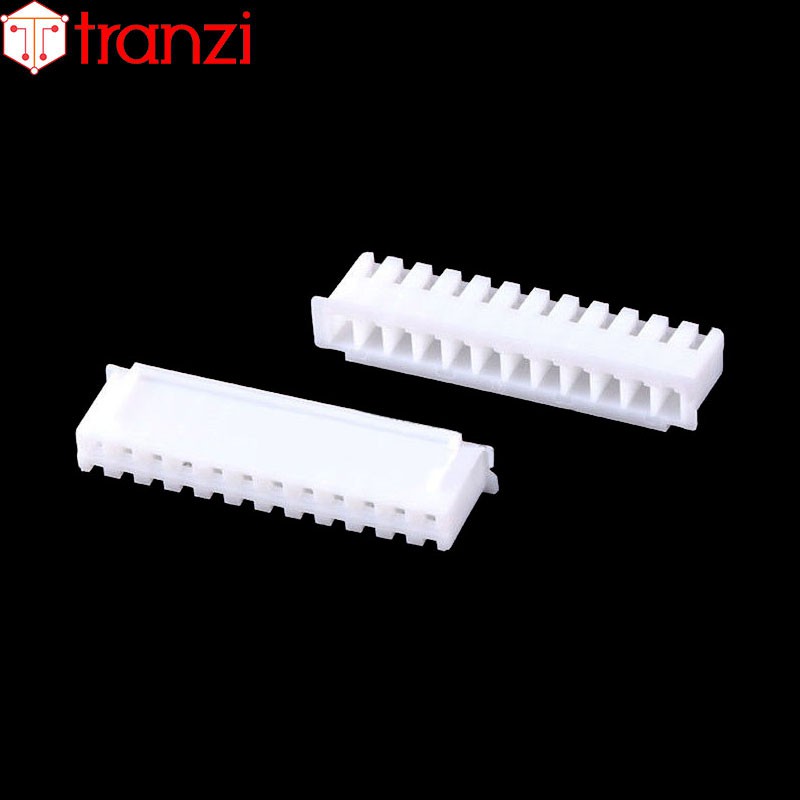 Vỏ header 2.54mm XH2.54 12P 8mm trắng - túi 50 cái