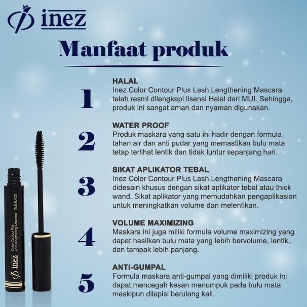 (hàng Mới Về) Mascara Inez Màu Đen Làm Dài Mi Hiệu Quả | BigBuy360 - bigbuy360.vn