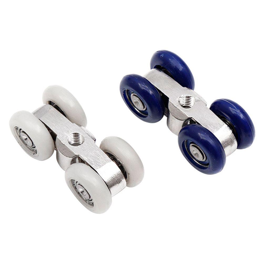 Bộ 2 Con Lăn Ròng Rọc Bằng Nylon Gắn Cửa Tủ Tiện Dụng