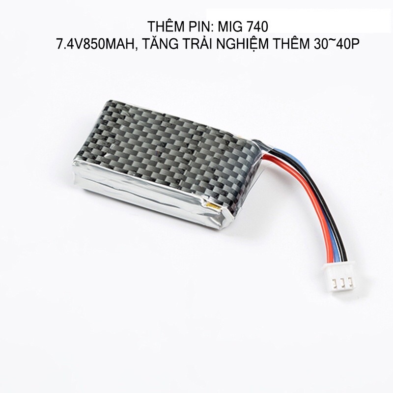 Bộ chế tạo máy bay điều khiển từ xa Zy-740 cánh bằng, tầm xa 500m, Động cơ 2 cánh quạt